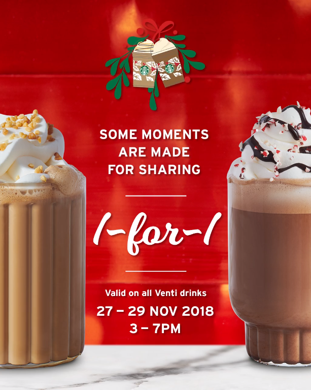 Starbucks 1For1 Drink Promotion is back! Singapore Foodie