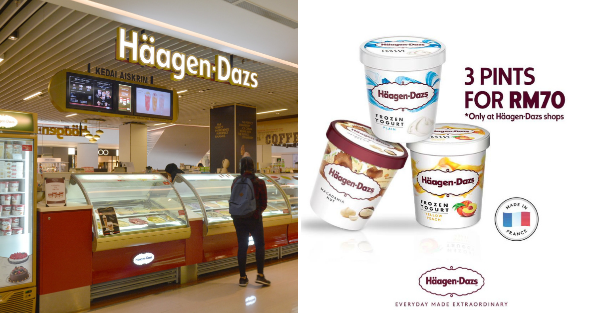 Haagen Dazs Grab 3 Handpacked Pints At Rm70 Only Foodie