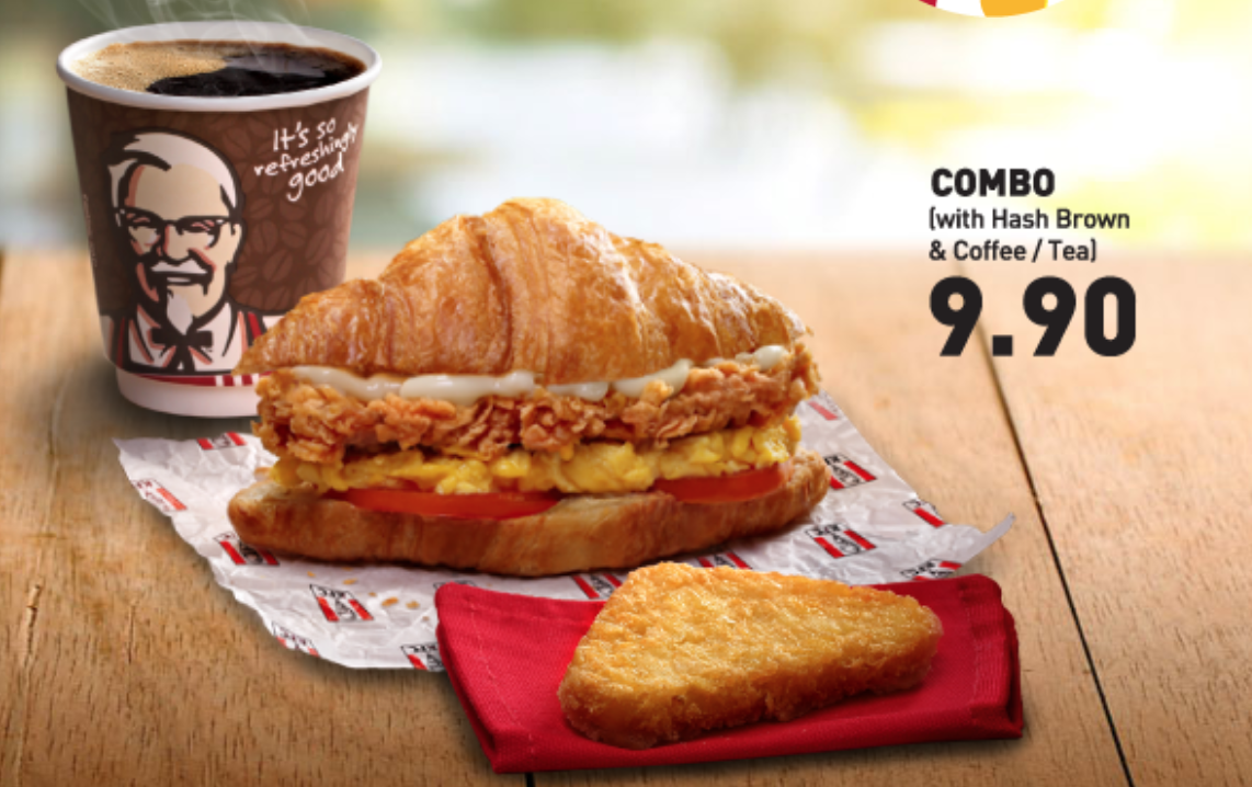 KFC Malaysia Introduces New Zinger Croissant From RM7.50 Only