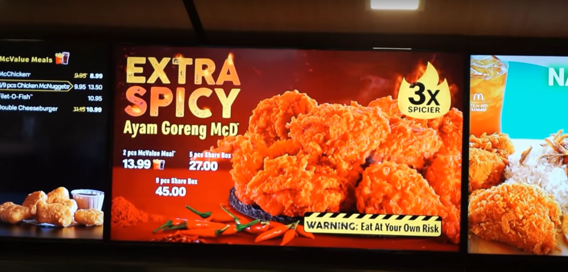 ayam goreng mcd price 2018