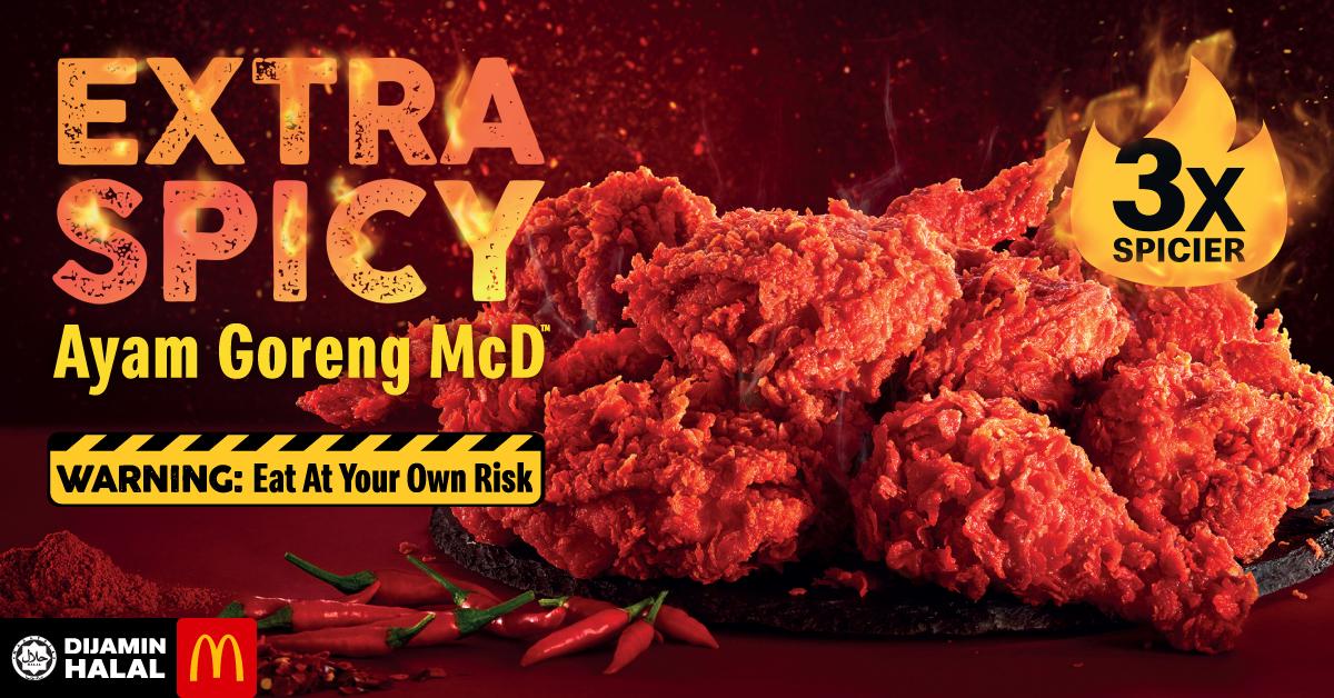 Extra Spicy Ayam Goreng at McDonald's