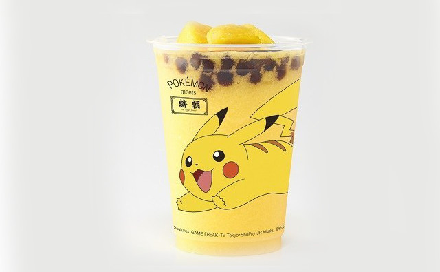 Pikachu Bubble Mango Smoothie Bubble Tea