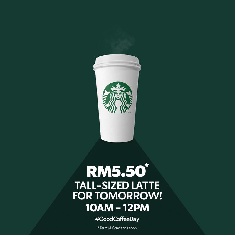 Starbucks Malaysia Tall Latte RM5.50