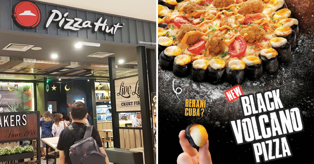 Pizza Hut Malaysia Introduces All New Black Volcano Pizza That S Available Now Foodie