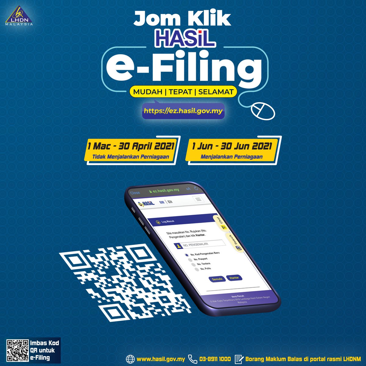 Tarikh akhir e filing 2021 online